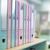 Oxford A4 Ring Binders 3 Pack Glossy Pastel Folders 40 mm Pink Lilac Mint view 5