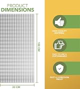 BLOSTM 304 Stainless Steel Wire Mesh Roll 30cm x 1m Rustproof 1mm Openings view 2