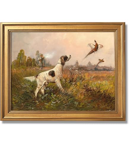Amazon.com: ArtExpert Fox Hunting Scene by J.N. Sartorius - 24x16