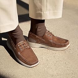 Vostey Men's Loafers & Slip-ons 3-Eye Boat Shoes