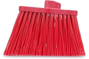 SPARTA Plastic Broom Head, Angled, Un-Flagged for Large Debris Indoor, Outdoor, Home, Restaurant, Lobby, Office, 12 Inches, R
