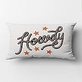 OFJE Howdy Sign Western Throw Pillow Pillows Covers case 12x20