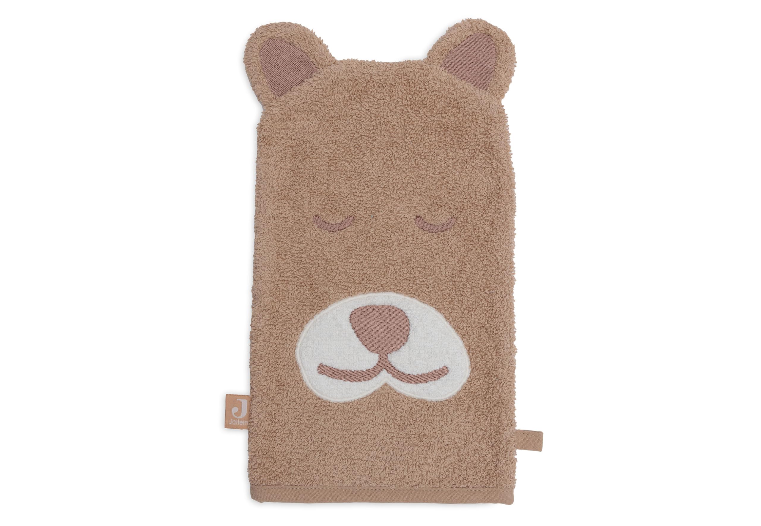 Jollein Jungle Jambo 536-597-68057 Wash Mitt Terry Cloth Cheetah Brown