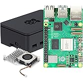 iRasptek Basic for Raspberry Pi 5 Single Board Computer 8GB RAM with Case and Active Cooler Included