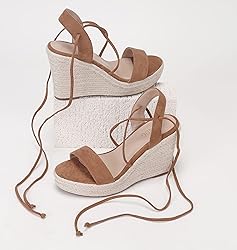 SUMOJIU Women's Wedge Platform Espadrille Open Toe