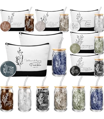 6 Christliche Geschenk-Sets Für Frauen – Becher, Kosmetiktasche & Spiegel