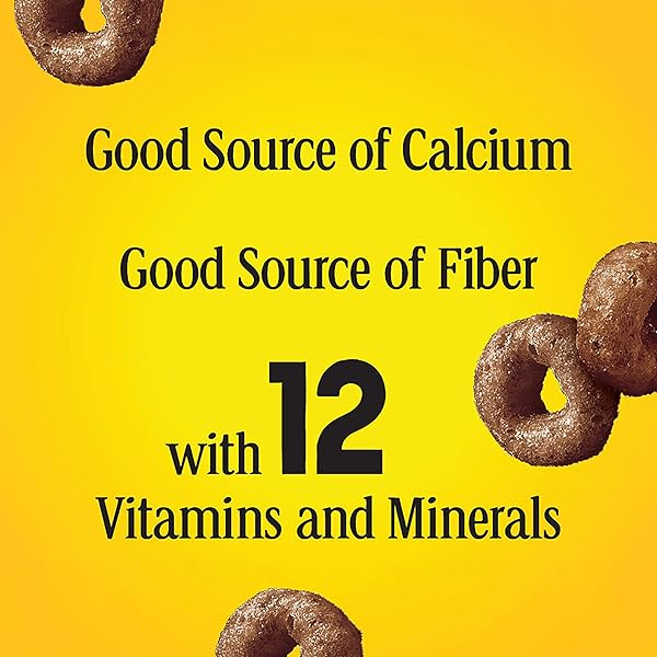 CHOCOLATE CHEERIOS, HEART HEALTHY GLUTEN FREE BREAKFAST CEREAL, MADE WITH WHOLE GRAIN OATS, LARGE SIZE, 14.3 OZ