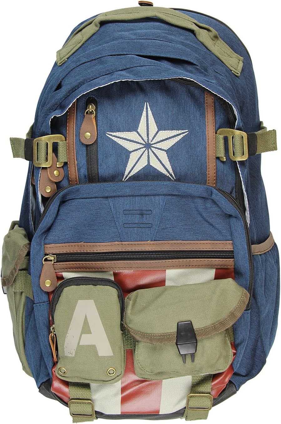 captain america backpack herringbone