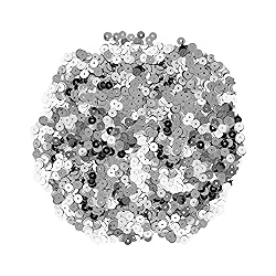 Mandala Crafts 20000 Silver Sequins for Crafts DIY
