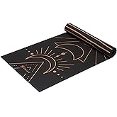 Gaiam Yoga Mat - Premium 6mm Print Reversible Extra Thick Non Slip Exercise & Fitness Mat for All Types of Yoga, Pilates & Floor Workouts (68