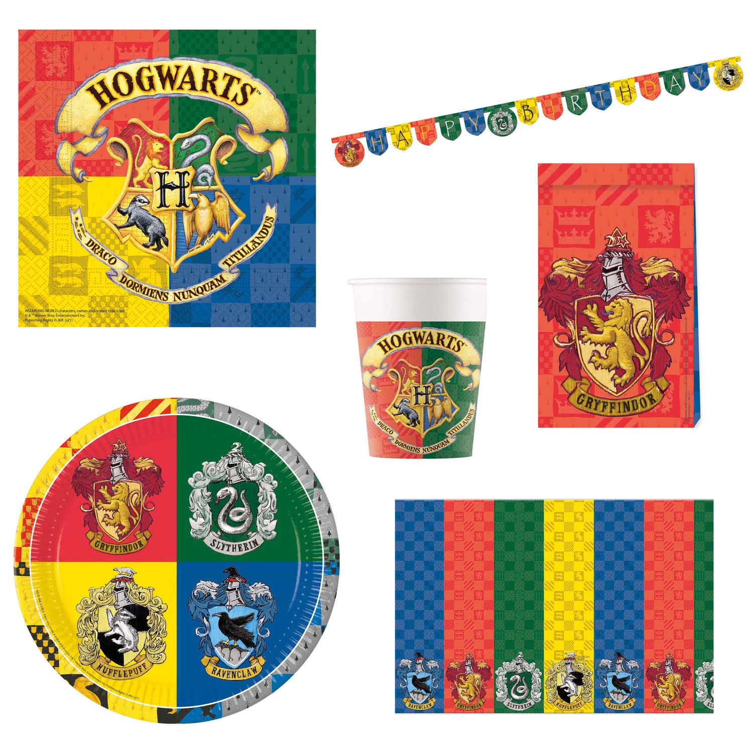 Procos DY10273865 Harry Potter Party Set, Multicoloured