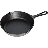 Lodge L5SK3 Cast Iron Skillet, Pre-Seasoned, 8-inch