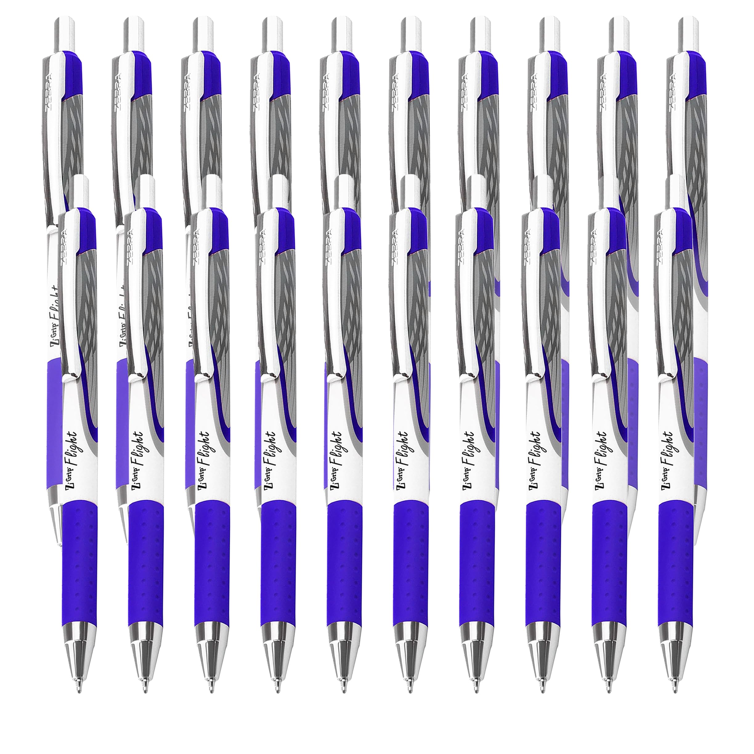 Zebra Classic Z-Grip Flight Ballpoint Pens - 1.2mm - Blue Ink - Pack of 20