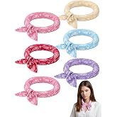 Coume 6 Pack Cooling Neck Wraps, Cooling Bandana | Reusable Ice Cool Scarf for Women Men, Paisley Bandana for Running Riding, Quick Ice Wraps for Hot Weather Heat Relief