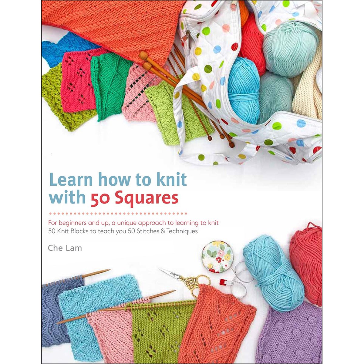 Macmillan Publishers St. Martin's Books-Learn How To Knit With 50 Squa