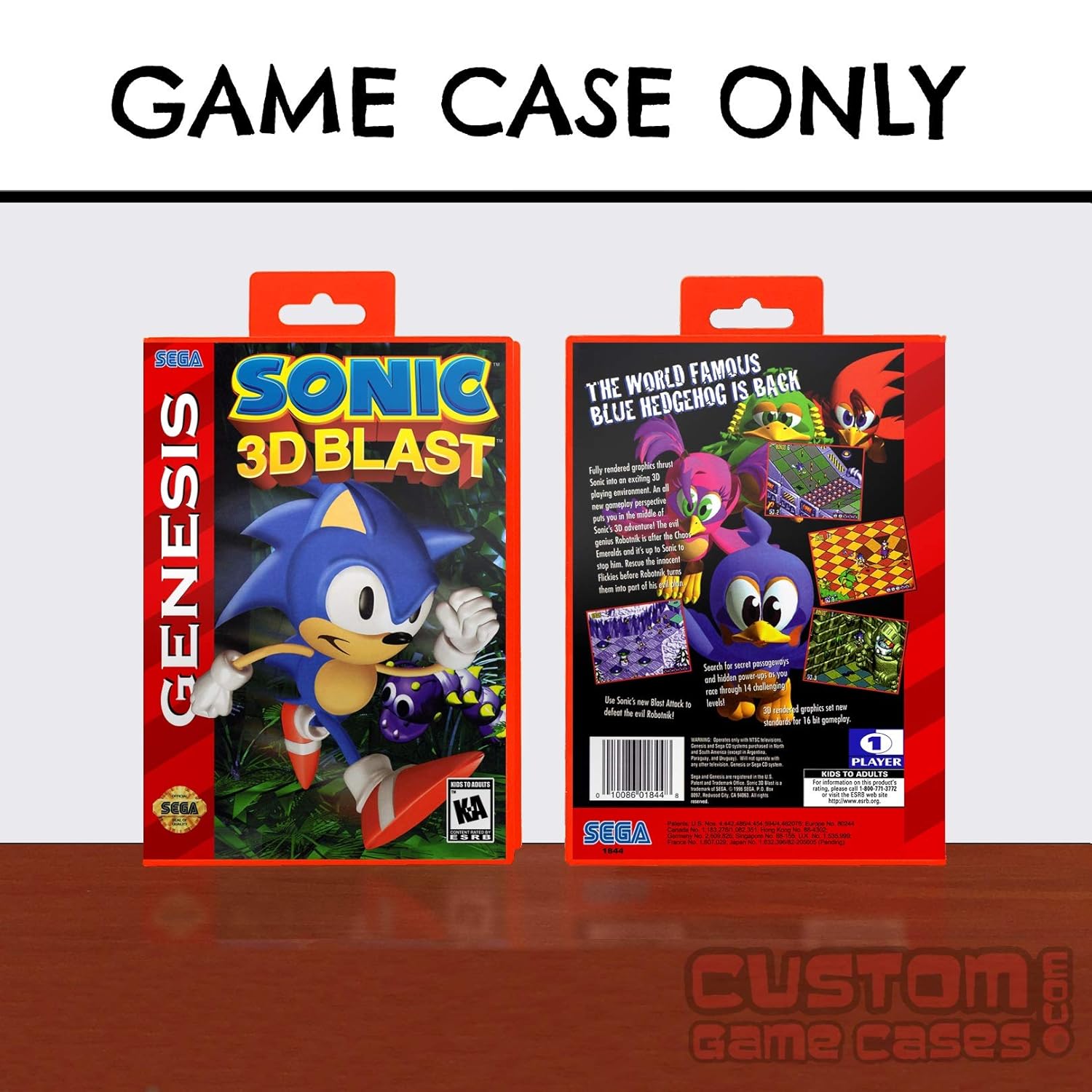 Amazon Com Sega Genesis Sonic 3d Blast Case Handmade