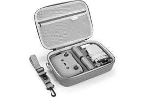 Skyreat Mini 4K / Mini 2 SE Case, Portable Small Leather PU Case for DJI Mini 4K/Mini 2 SE Drone and Controller Accessories,Compact Storage Travel Case with Should Strap,Handle and Propeller Holders
