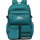 El-fmly Water Resistant Backpack for Teen Girls Boys Students, Casual Multi Pockets Daypack with 15.6 inch Laptop pocket for Travel School College (Dark Green)