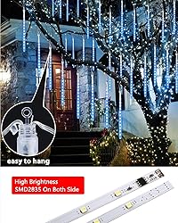 Solar Meteor Shower Icicle Lights 20 Tubes 480 LED