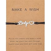 PLwelth Puppy Dog Bracelets for Women Men Dog Memorial Gifts for Pet Lover Friendship Gifts for Her His Couples Adjustable String