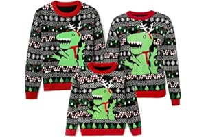 Simplee kids Ugly Christmas Sweater Family Matching Outfits for Holiday Party Knitted Pullover