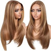 BrownBomb Wear and Go Glueless Wigs Pre Plucked Pre Cut for Beginners Honey Blonde Synthetic Lace Front Wigs For Woman Long l