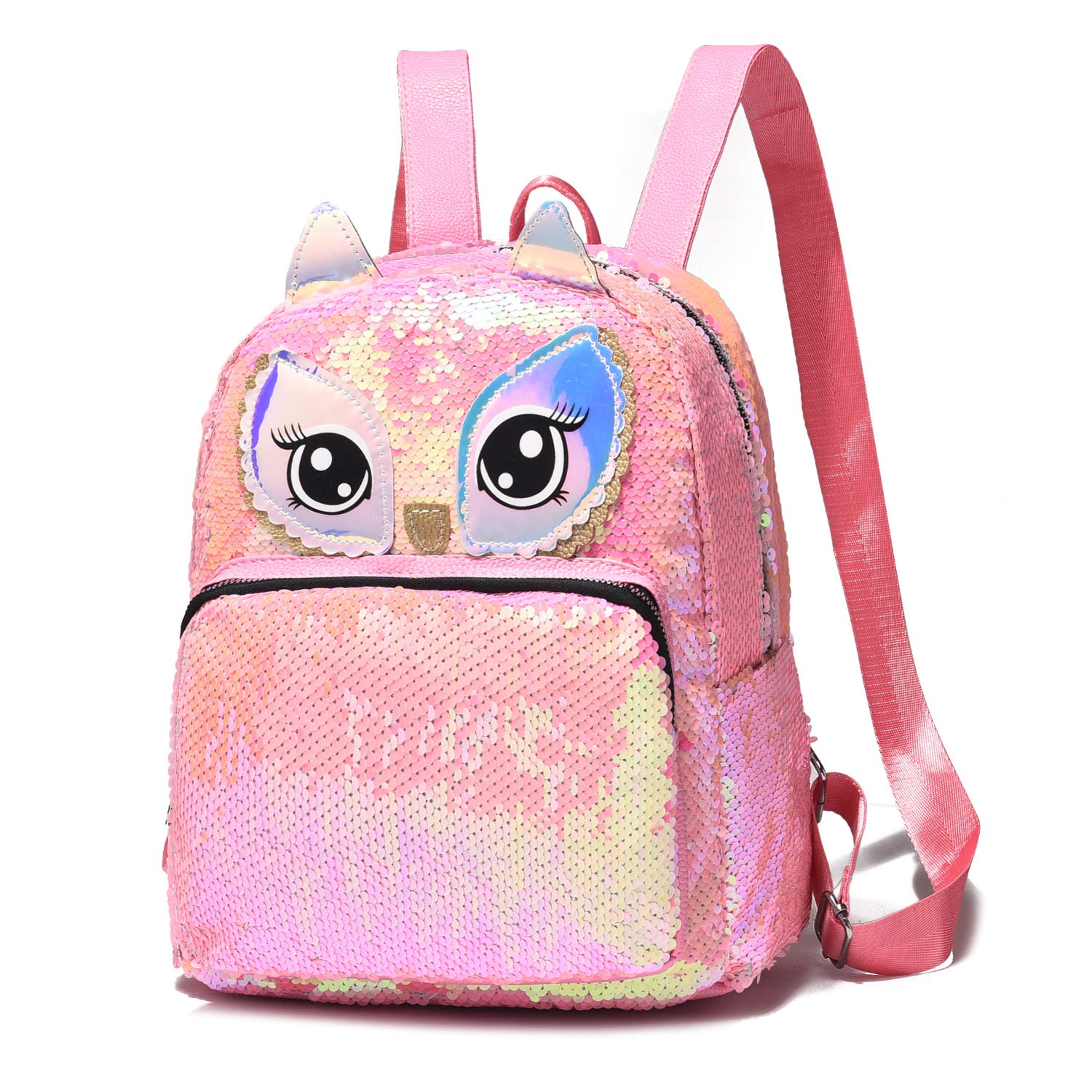 owl flip sequin backpack