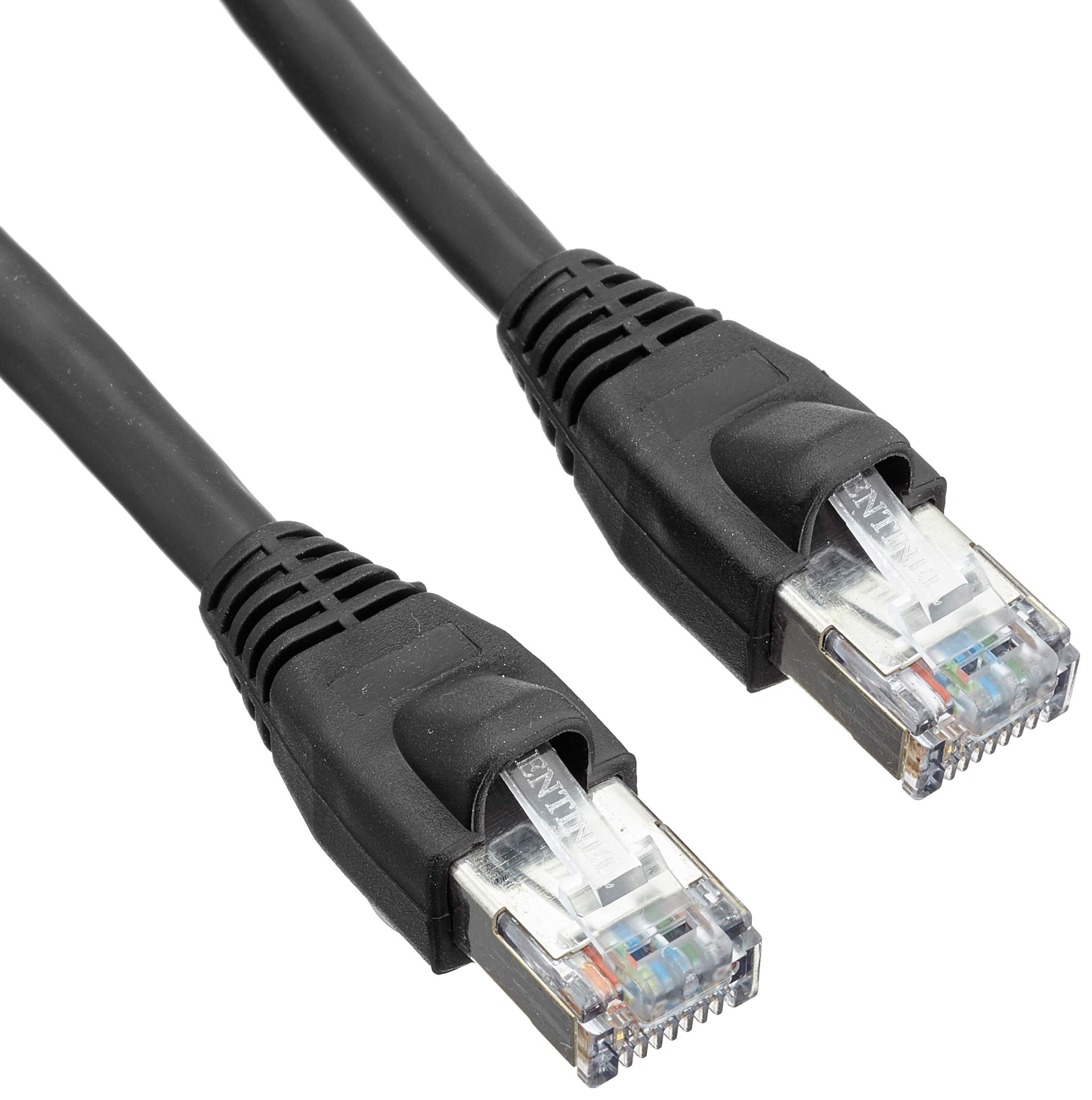 Van Damme Shielded Cat5e RJ45 Network Lead Flexible Cable Ethernet Dante Data (25 cm)