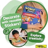 Alligator Sonic Prime Sticker Book with Reusable Stickers & Bonus Stand-Up view 4