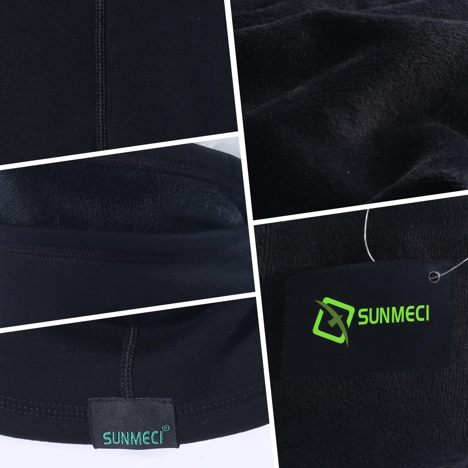 Neck Gaiter Warmer Windproof Mask Fleece - Face Mask Black: Clothing