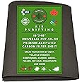 Cut to Fit 16"x48" Premium Activated Carbon Filter Sheet for Vents, Hood Fans, Air Purifiers, AC's. Removes Smoke, Dust, Lint