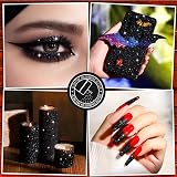 LEOBRO Black Glitter Powder 150g 1/128in Fine Glitter for Crafts Resin Tumbler view 7