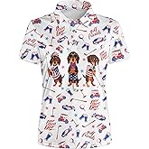 Womens Golf Shirt Funny Polo Shirts Golf Outfits Shirts Collared Printed Tennis Tops Ladies Golf Shirts Golf Gift