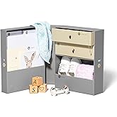 Savor | Baby Keepsake Organizer Box | The Original Fabric Acid-Free Modern Minimalist Gender-neutral Memory Box with Labels |