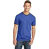 Apparel Globe Men's Core Cotton Short Sleeve Ringer T-Shirt, Soft Crewneck Tshirt, Comfortable Classic Fit, Removable Tag