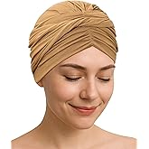 CAPLORD Chemo Headwear for Women, Turban Beanie, Cancer Head Wrap, Alopecia Hat, Hair Loss Cap, Chemotherapy Scalp Covering