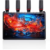 Wireless Video Transmitter and Receiver for Camera Monitor, Portable7 Inch Monitor Mini Hdmi Screen 2.4G/5G, 4K HDMI Input / 1080P Output, Streaming Video from Tiny TV Box/PC, Small Monitor 1312 ft