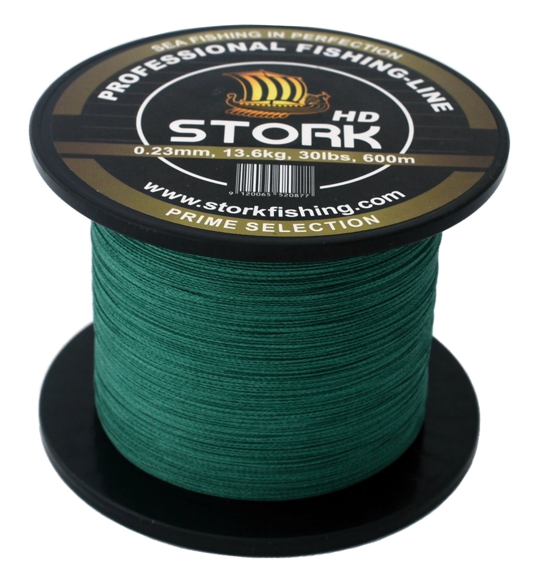 Stork HD, 4 x Braided Fishing Line 600 m, moss green