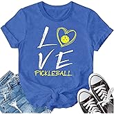 LBP Women Pickleball Shirt Love Pickball T-Shirt Pickleball Lover Player Tee Tops