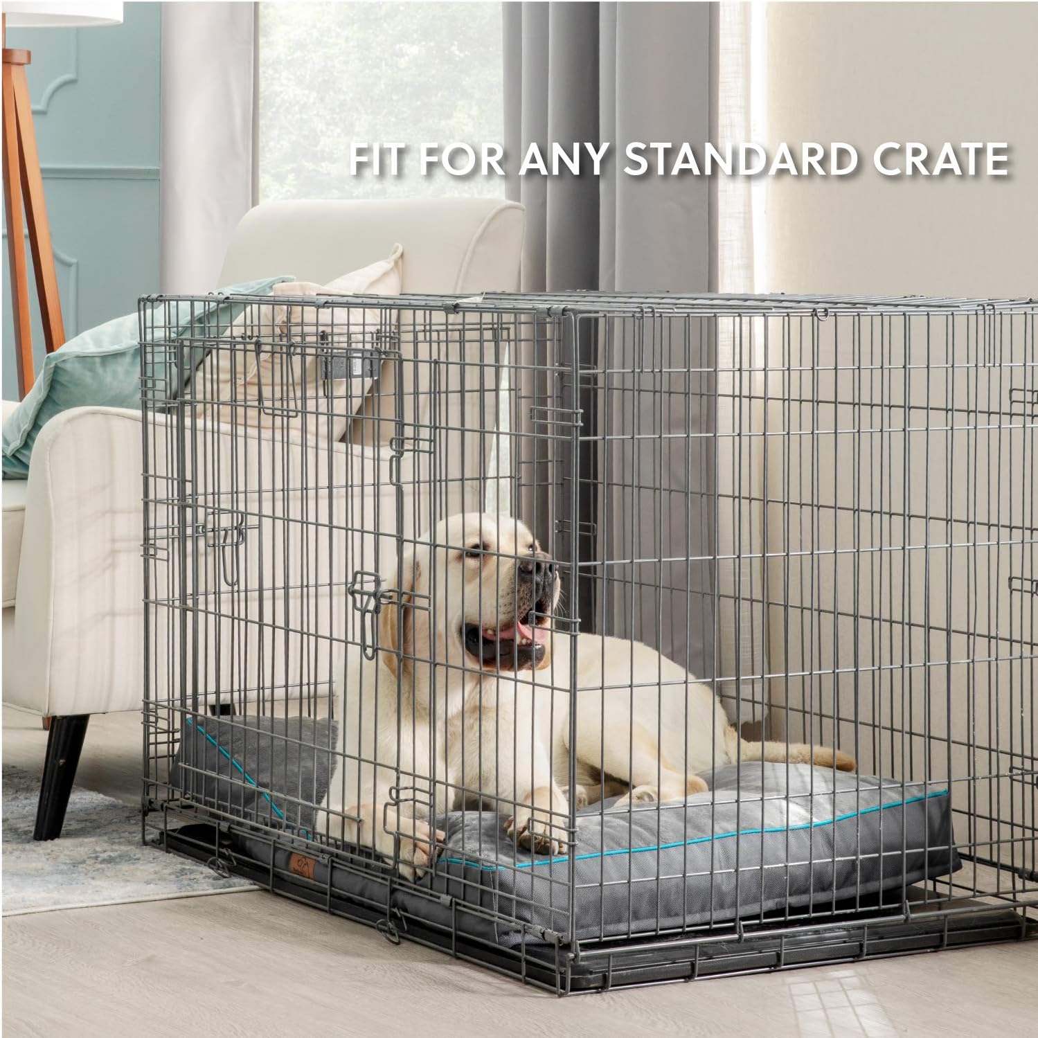 Bedsure Waterproof Dog Beds for Large Dogs - Up to 75lbs Large Dog Bed with Washable Cover, Dog Bed Pillows, Grey : Pet Supplies