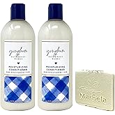Bath & Body Works Gingham 2 Pack Moisturizing Conditioner Bundle with a Natural Oats Sample Soap