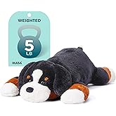 IKASA 5lbs Weighted Stuffed Animal Bernese Mountain Dog,27 inches Plush Toy Giant Large Big Jumbo Soft Puppy,Huge Size Cute Plushie,Gift for Kids