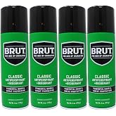 BRUT Anti-Perspirant Deodorant Spray, Classic 6 oz (Pack of 4)