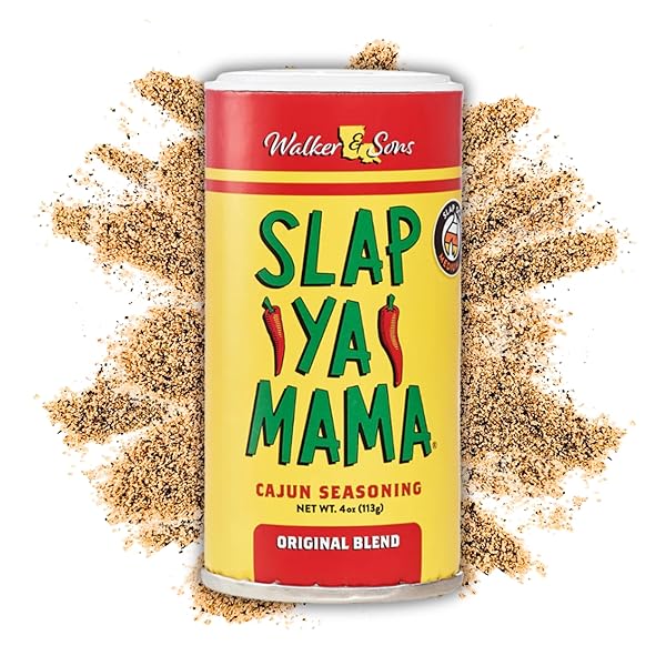 SLAP YA MAMA CAJUN SEASONING FROM LOUISIANA, ORIGINAL BLEND, NO MSG AND KOSHER, 4 OUNCE