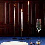 DECO EXPRESS Candles Set 15 Pack Classic Dripless Tapered Unscented White view 2