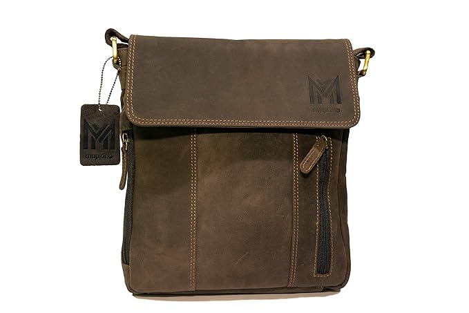 MUPKINO 10 INCH Leather Bag iPAD Bag Sling Bag Messenger Bag