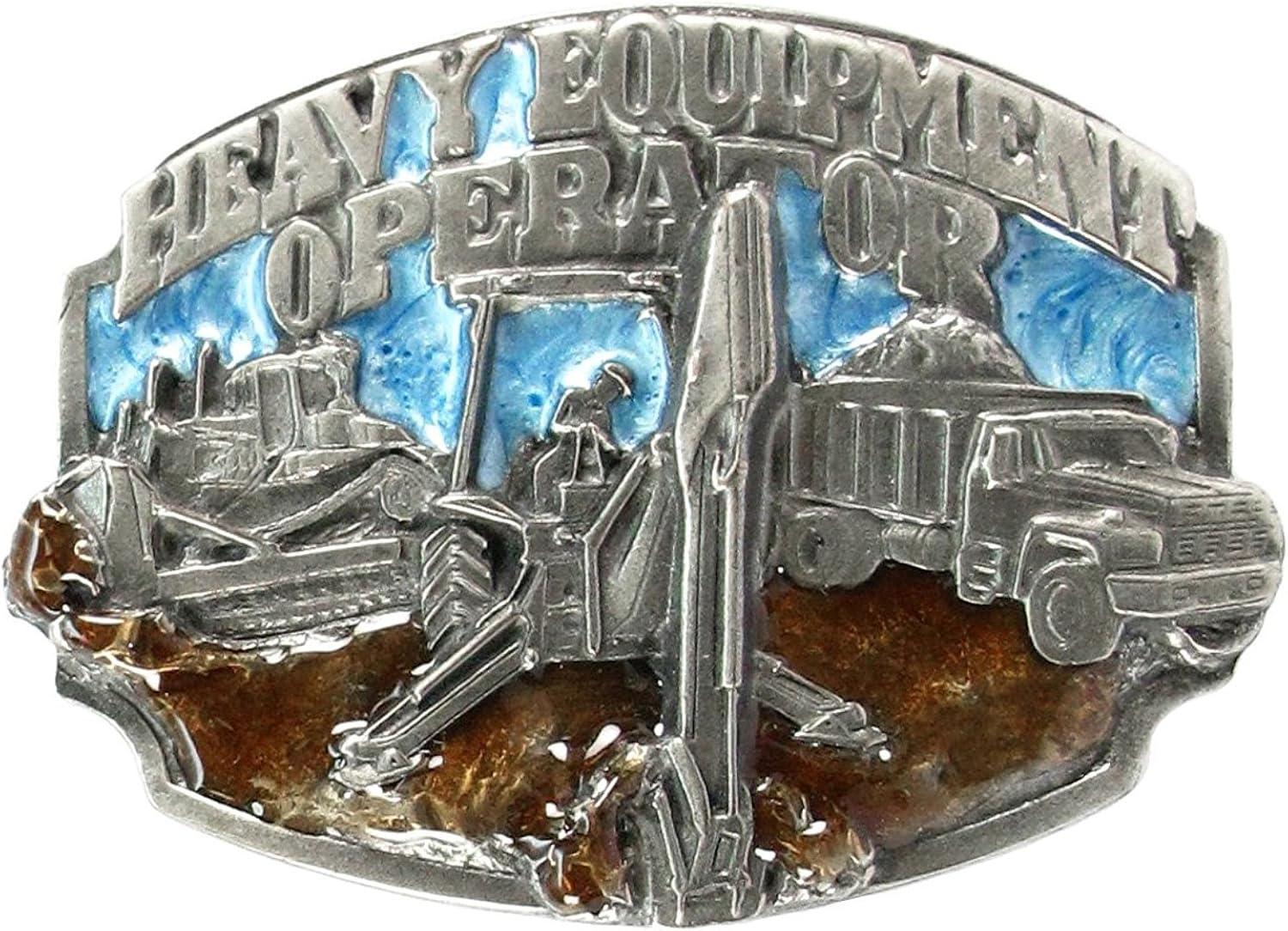 Pewter Belt Buckle Heavy Equipment Operator Pewter Belt