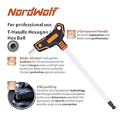 NordWolf 9-Piece T-Handle Metric Allen Wrench
