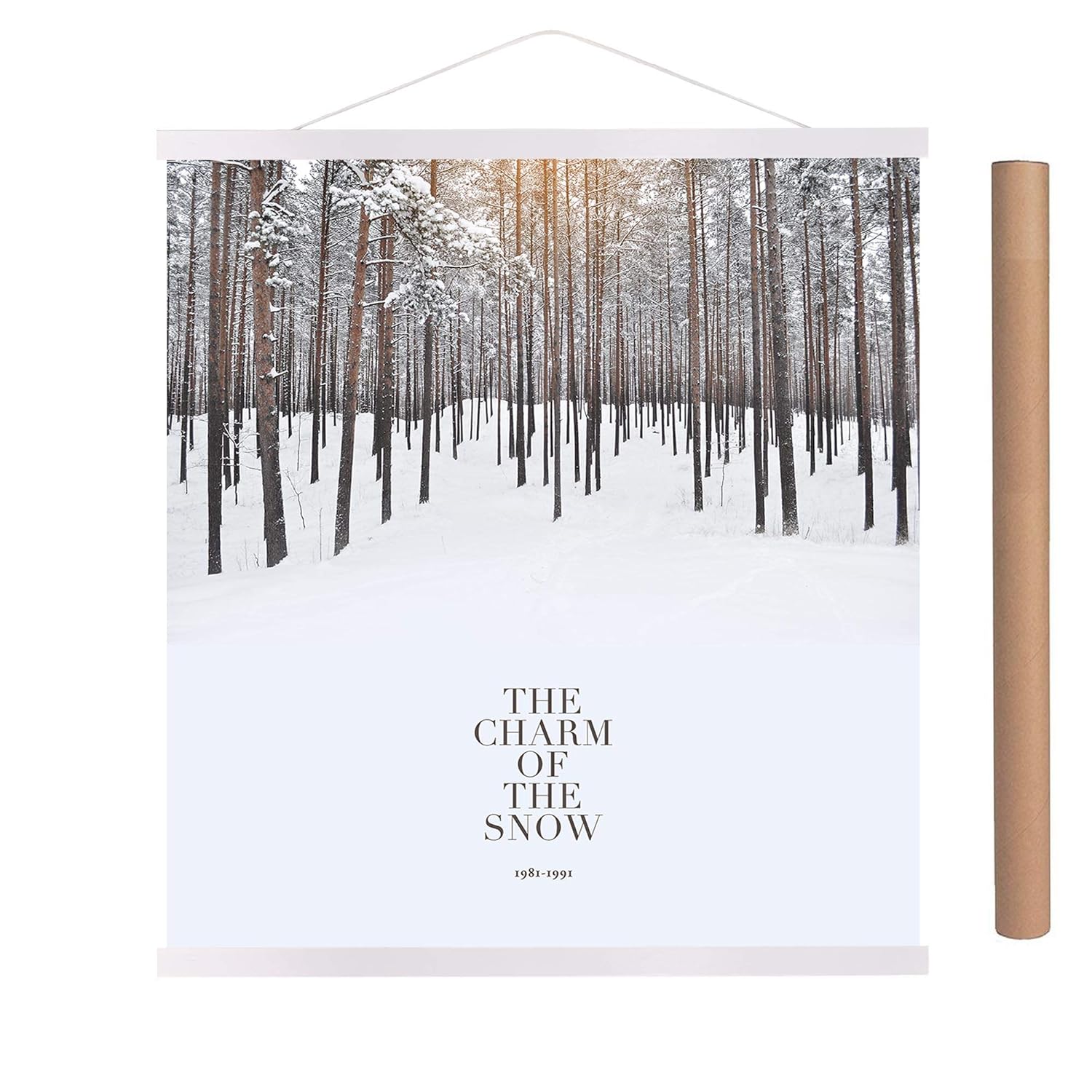 ARTHOME 61cm White Poster Frame 61cm x 91.5cm,Light Wood