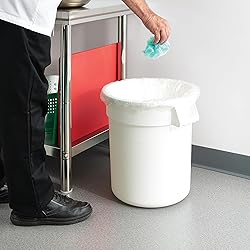 Winco Heavy-Duty Round Waste Container/Trash